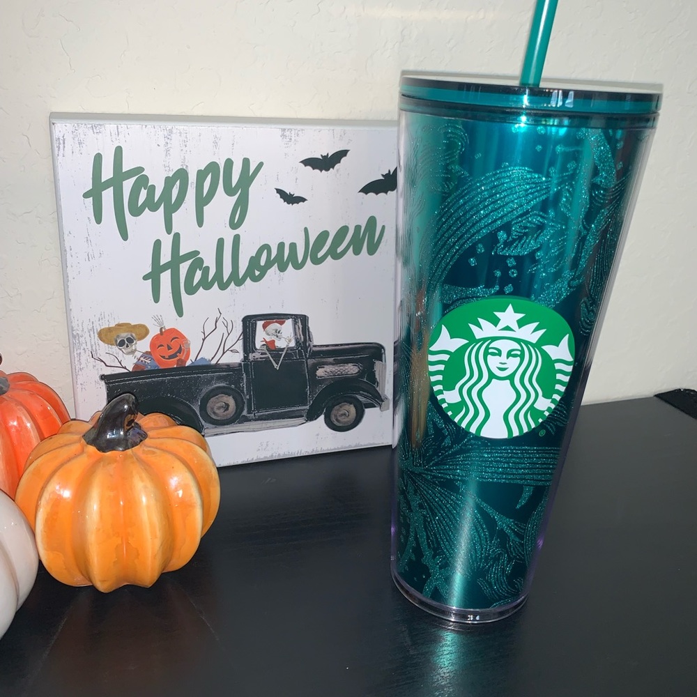 Starbucks Teal Glitter tumbler